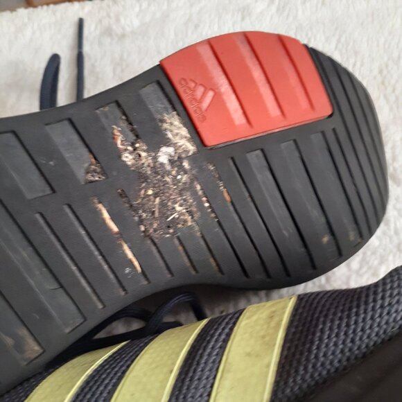 ADIDAS CLOUDFOAM RUNNING SNEAKERS BLUE/NEON TRAINERS 1Y3001-WOMENS SIZE 4.5 - Picture 7 of 7